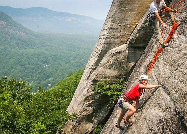 Rock Climbing - Chimney Rock at Chimney Rock State Park